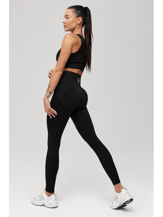 ROUGH RADICAL ROUGH RADICAL Legginsy SEAMLESS LINEA Czarny Slim Fit