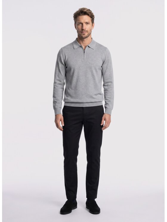 Pako Lorente Pako Lorente Sweter P26WF-2X-006 Szary Straight Fit