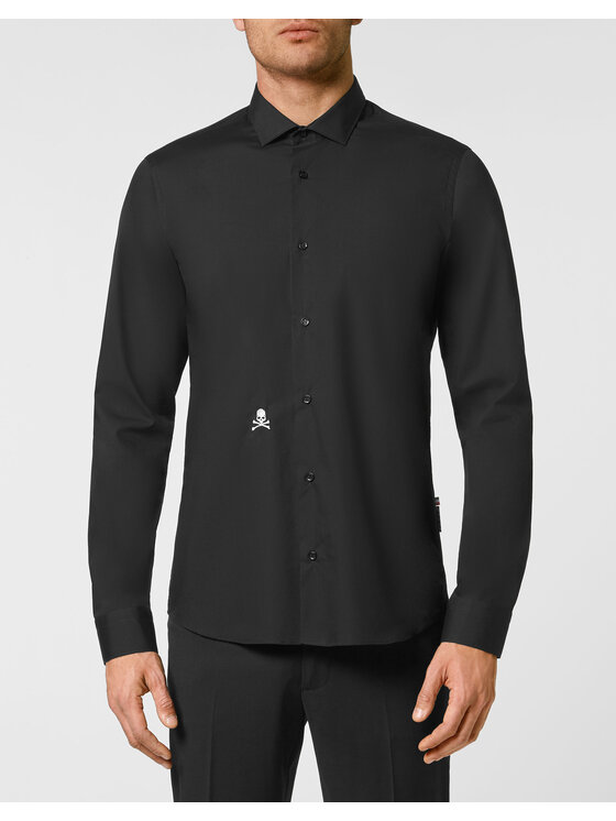 PHILIPP PLEIN PHILIPP PLEIN Koszula 1431 Czarny Fitted Fit