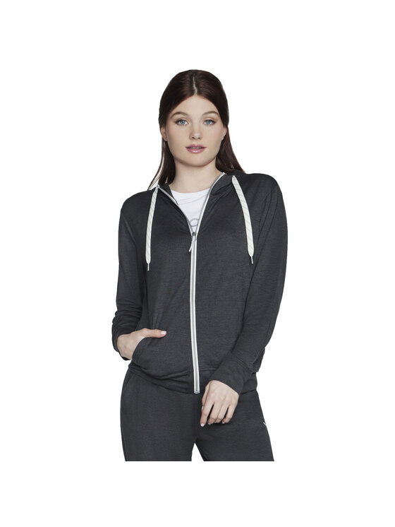 Skechers Skechers Bluza Skechers Godri Swift Full Zip Hoodie Szary Regular Fit