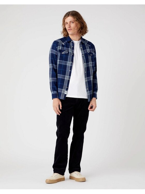 Wrangler Wrangler Pantaloni di tessuto TEXAS Nero Straight Fit