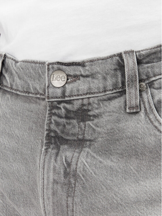 Lee Lee Pantaloni scurți de blugi Rider 112363904 Gri Slim Fit