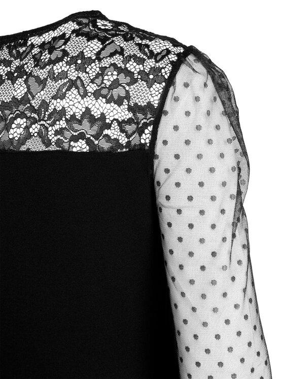 Morgan Morgan Bluzka 252-TARSILA Czarny Slim Fit