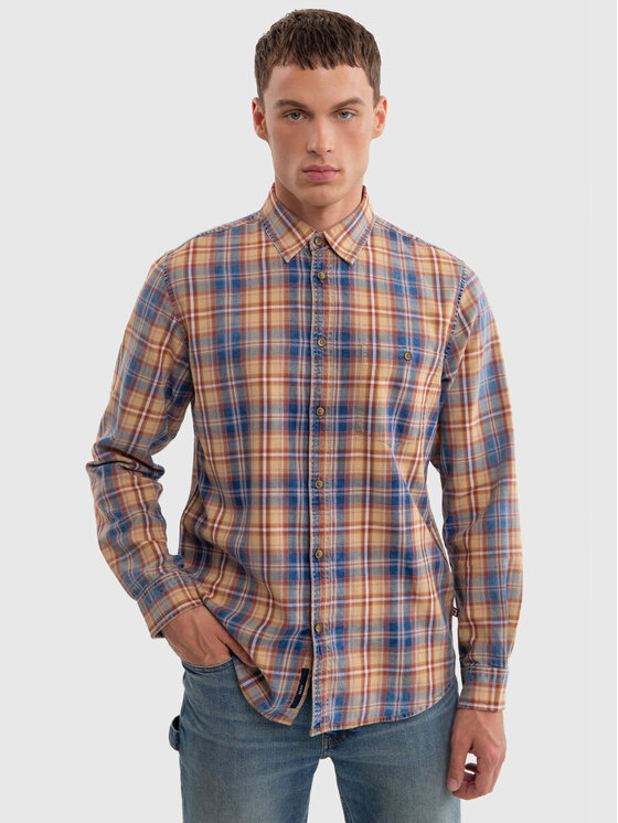 BIG STAR BIG STAR Koszula INDIGIS_402_140 Granatowy Classic Fit