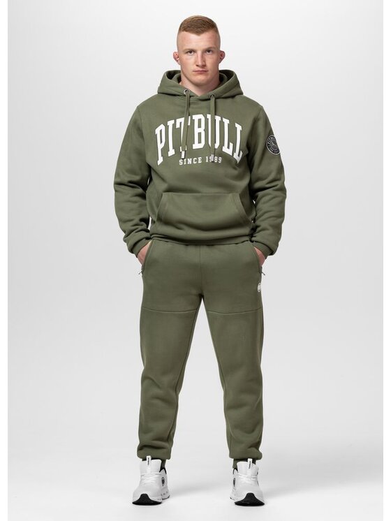 PITBULL PITBULL Bluza NORTON Zielony Regular Fit