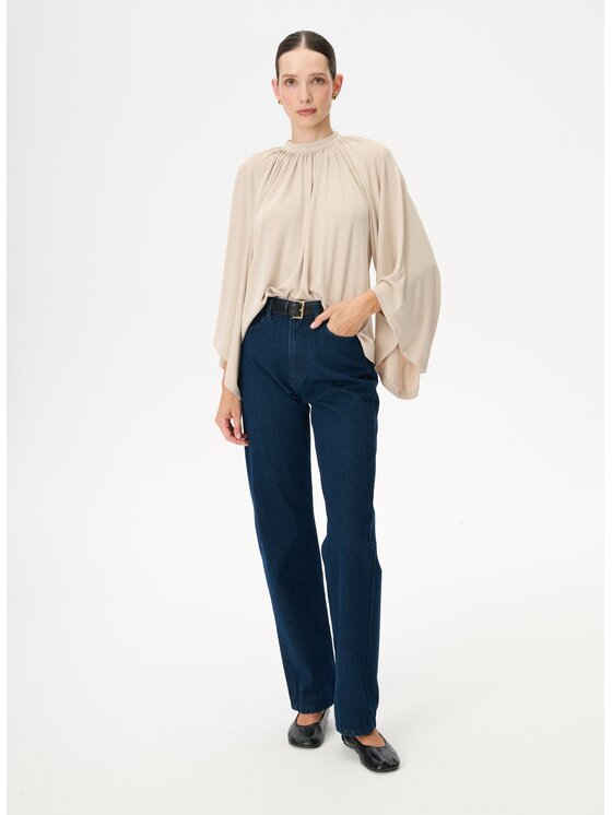 LEBRAND LEBRAND Bluzka Paloma Beżowy Regular Fit