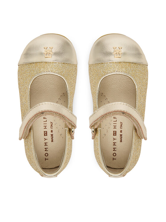 Tommy Hilfiger Tommy Hilfiger Baleriny T1A3-34413-0454 M Złoty