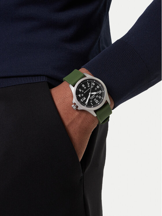 Timex Timex Ročna ura Expedition® Field Post Solar TW2Y31600 Zelena
