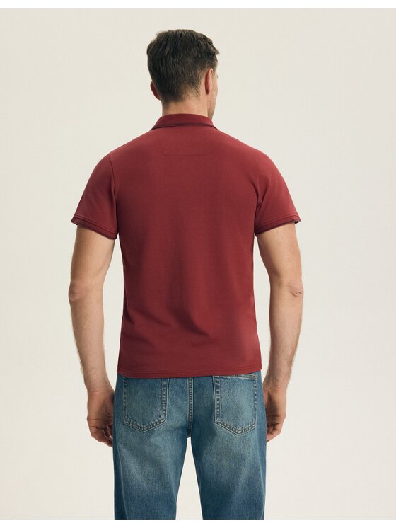 Henderson Henderson Polo 44616 Bordowy Regular Fit