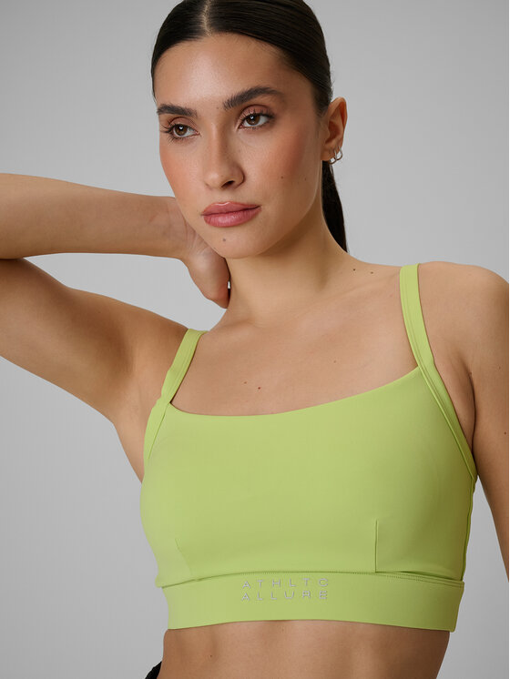 4F 4F Biustonosz sportowy ATHLETIC ALLURE Zielony jasny