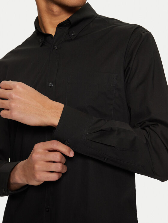 United Colors Of Benetton United Colors Of Benetton Košulja 5KQRUQ04B Crna Regular Fit