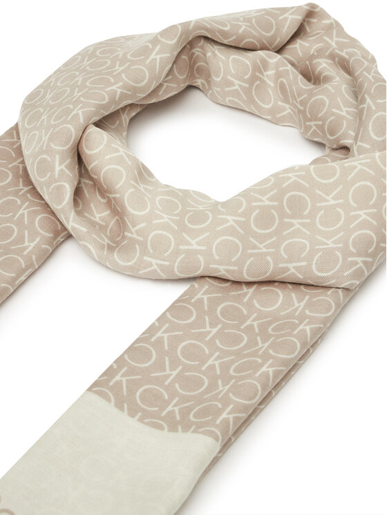 Calvin Klein Calvin Klein Schal Aop Minimal Logo LV04F8053G Beige