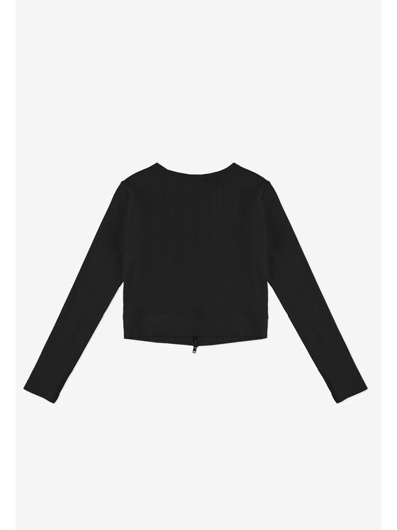 PROSTO. PROSTO. Bluzka Ribbed Czarny Regular Fit