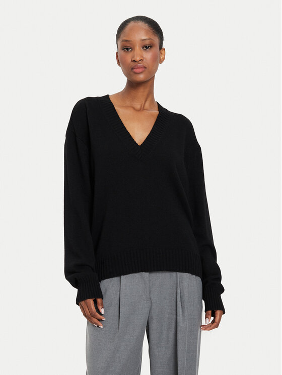 Kontatto Kontatto Pullover 3M0177 Schwarz Regular Fit