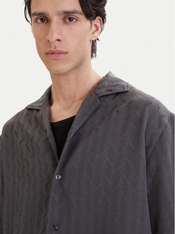 HUGO HUGO Hemd Espino 50560614 Grau Oversize