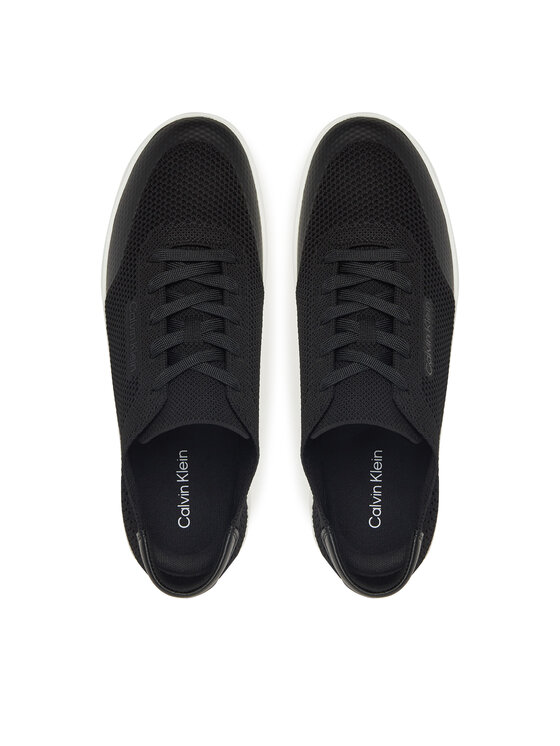 Calvin Klein Calvin Klein Laisvalaikio batai Low Top Lace Up Knit HM0HM01726 Juoda