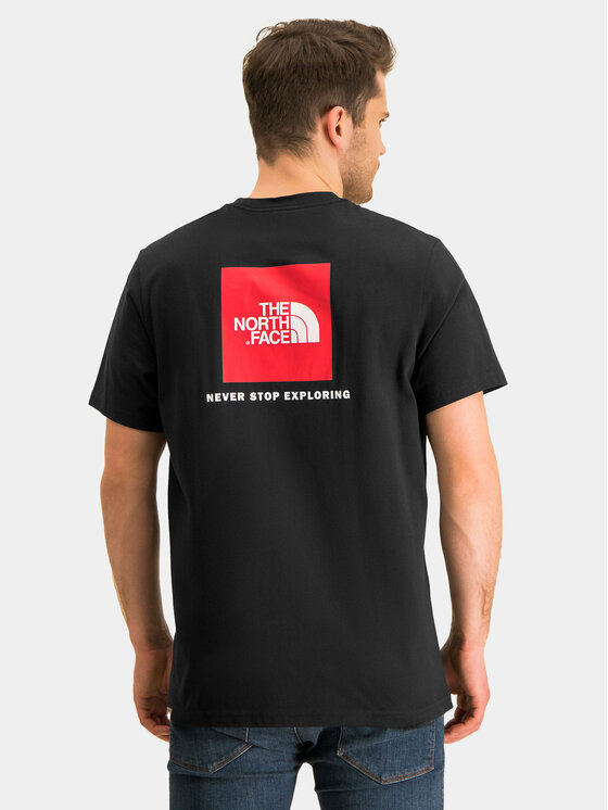 The North Face The North Face Тишърт Redbox NF0A2TX2 Черен Regular Fit