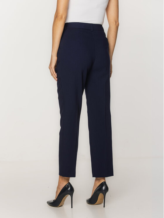 Willsoor Willsoor Spodnie materiałowe 67841 Granatowy Regular Fit