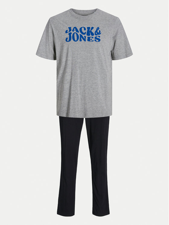 Jack&Jones Jack&Jones Pidžama Elton 12266998 Siva Standard Fit