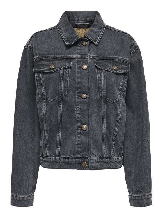 ONLY ONLY Giacca di jeans Harper 15363548 Nero Regular Fit