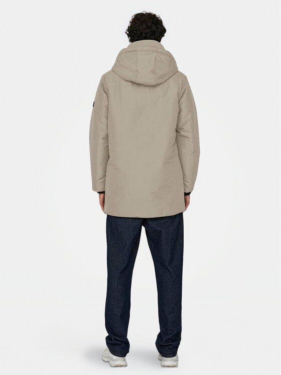 Only & Sons Only & Sons Зимова куртка 22025871 Бежевий Regular Fit