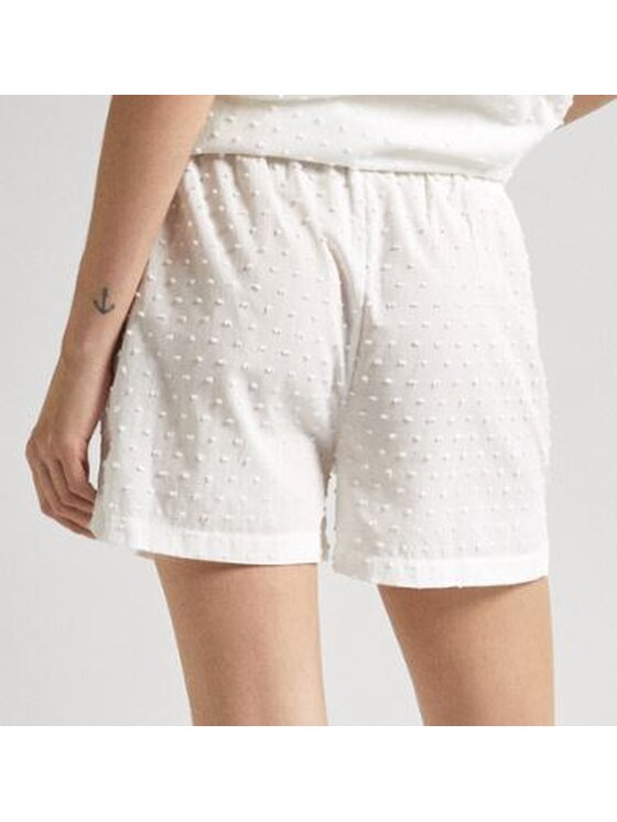 Pepe Jeans Pepe Jeans Šortky PLU20030 800 Bílá Regular Fit