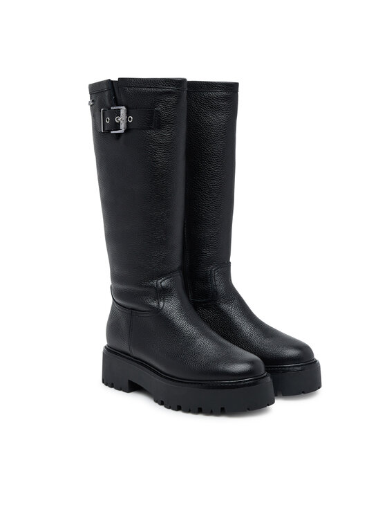 KARL LAGERFELD KARL LAGERFELD Kozaki Burly Biker KL43490W Czarny
