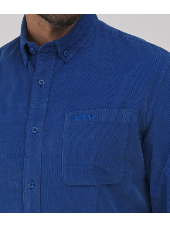 Lee Cooper Lee Cooper Koszula jeansowa RICARD Niebieski Regular Fit