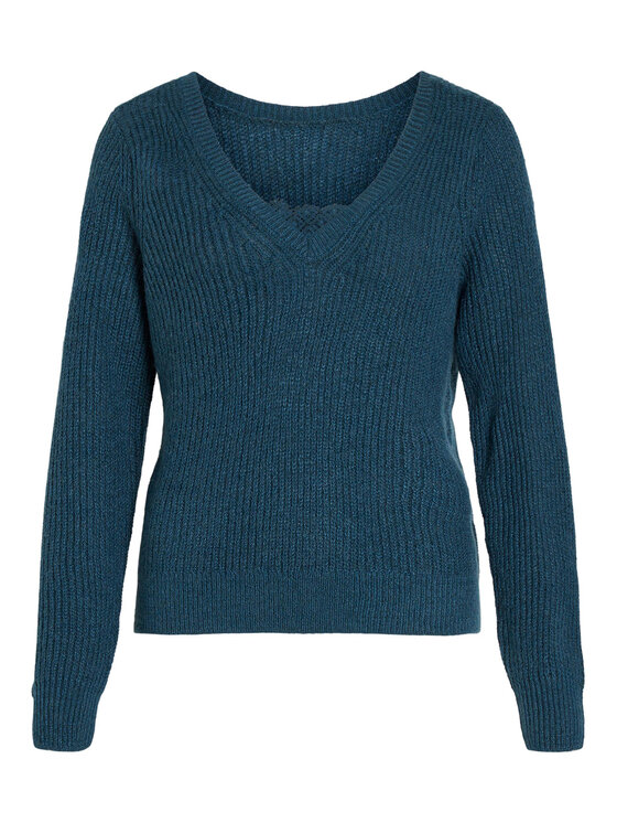 Vila Vila Светр 14088099 Голубий Regular Fit