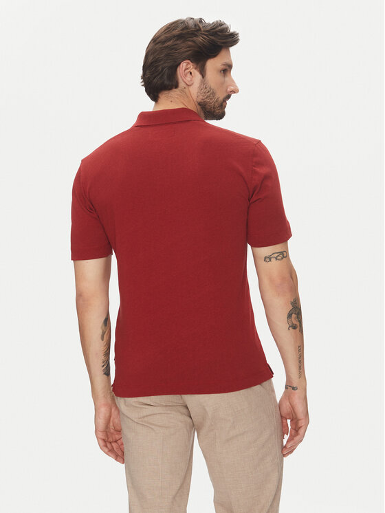 Marc O'Polo Marc O'Polo Polo 523 2091 53026 Czerwony Regular Fit