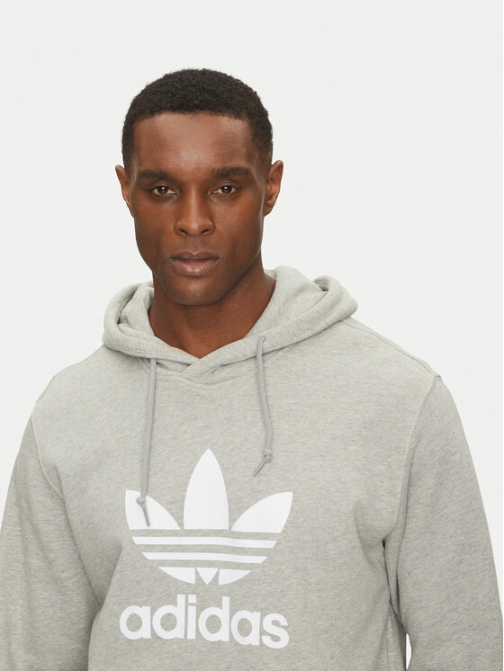 adidas adidas Суитшърт adicolor Classic Trefoil IM4490 Сив Regular Fit