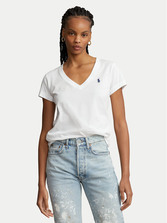 Polo Ralph Lauren Polo Ralph Lauren Marškinėliai 211902403001 Balta Regular Fit