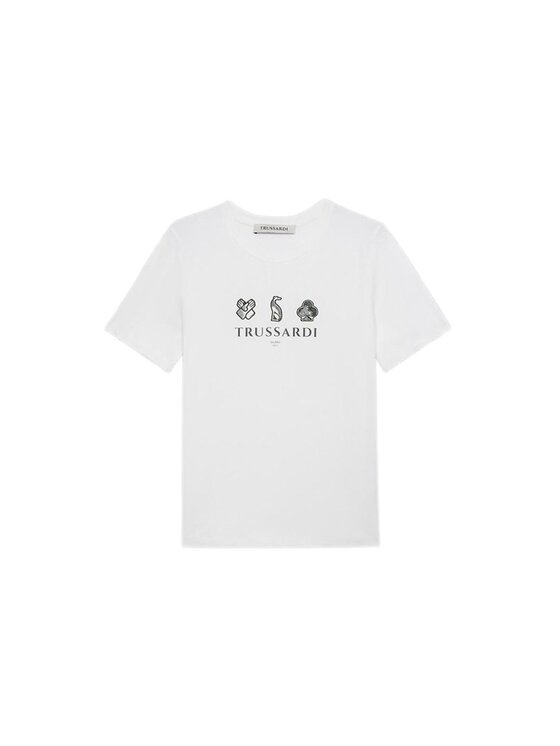 Trussardi Trussardi T-shirt G1166000198N001 Bianco Regular Fit