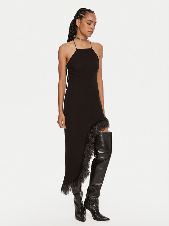 Patrizia Pepe Patrizia Pepe Φόρεμα κοκτέιλ 8A1384 A060 Μαύρο Slim Fit