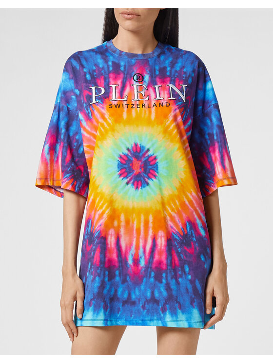 PHILIPP PLEIN PHILIPP PLEIN Sukienka codzienna 4815 Kolorowy Over Fit