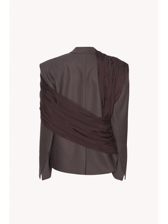Epuzer Epuzer Marynarka Pegasus wool Brązowy Loose Fit