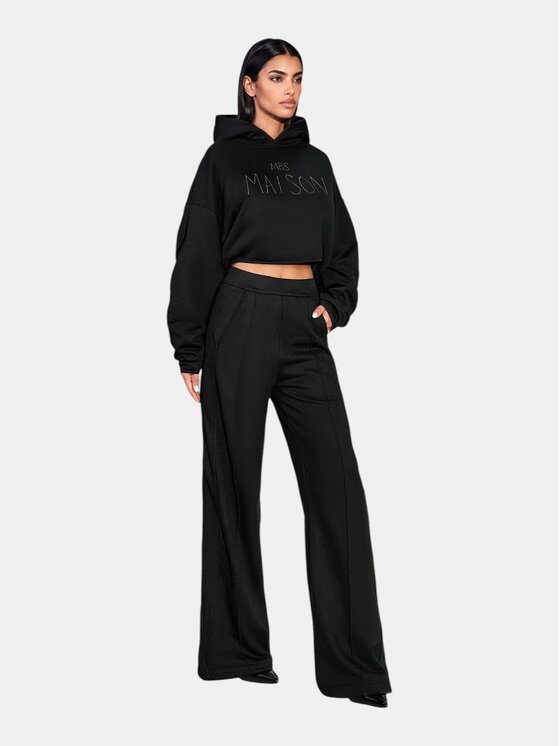 MADE BY SOCIETY MADE BY SOCIETY Spodnie materiałowe HEAVY FALL Pants - P27503 Czarny Basic Fit
