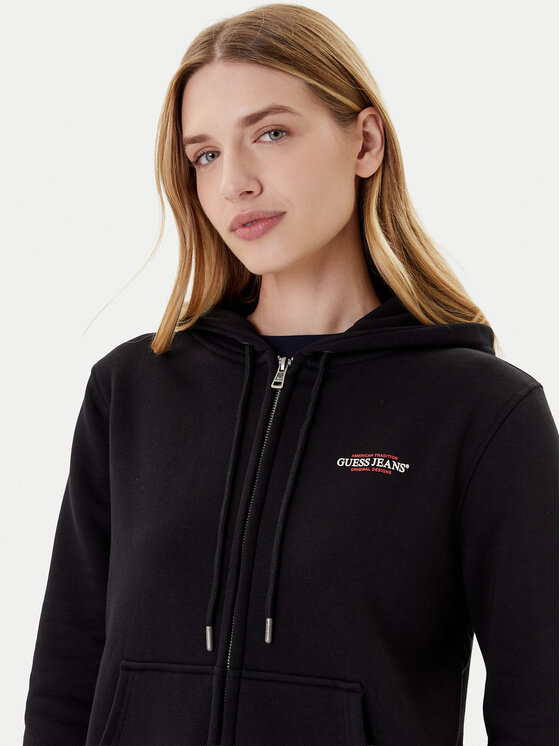 Guess Jeans Guess Jeans Sweatshirt W4YQ13 KC811 Schwarz Regular Fit