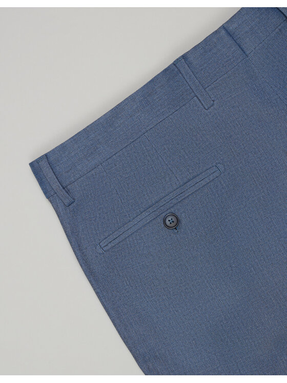 Borgio Borgio Spodnie garniturowe teglio Niebieski Slim Fit