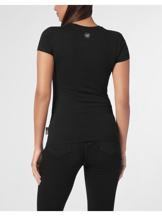 PHILIPP PLEIN PHILIPP PLEIN T-shirt 20277 Nero Skin Tight Fit