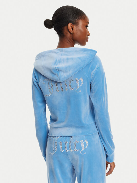 Juicy Couture Juicy Couture Mikina Madison JCWA122001 Modrá Slim Fit