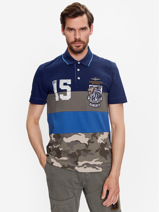 Aeronautica Militare Aeronautica Militare Polokošile 231PO1697P199 Barevná Regular Fit