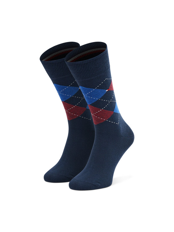 Tommy Hilfiger Tommy Hilfiger 2er-Set hohe Herrensocken 100001495 Dunkelblau