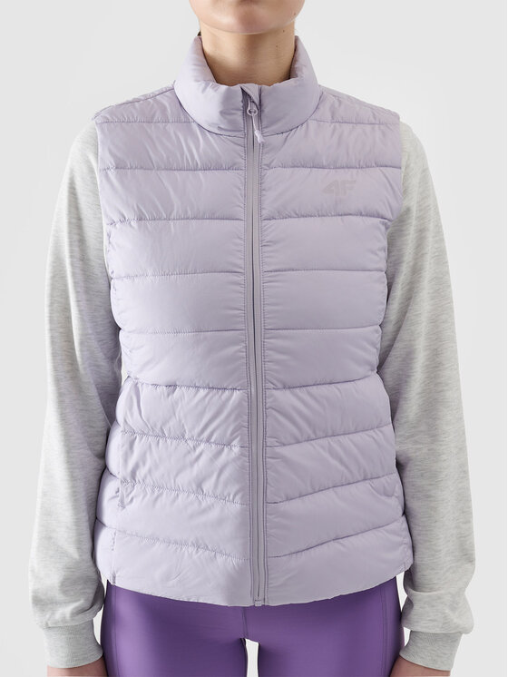 4F 4F Kamizelka BASIC+ Fioletowy jasny Slim Fit