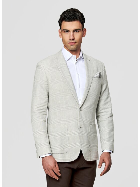 Pako Lorente Pako Lorente Marynarka P26SF-3X-024 Szary Slim Fit