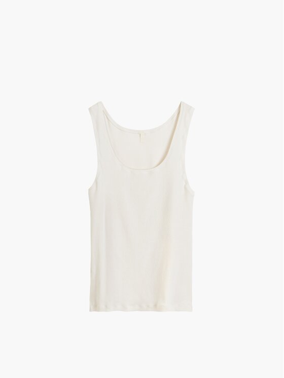 Atlantic Atlantic Top ribbed Beżowy Regular Fit