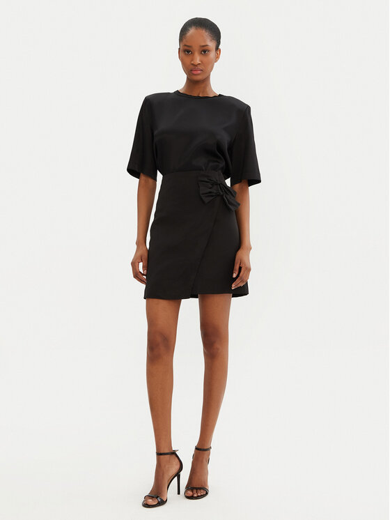Bruuns Bazaar Bruuns Bazaar Mini suknja Reginae BBW4394 Crna Slim Fit