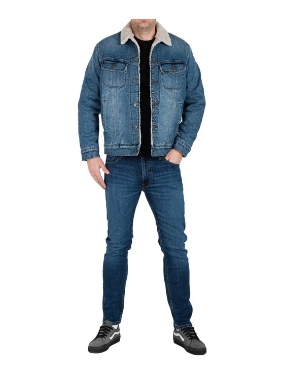 Lee Lee Kurtka zimowa 112357982 Niebieski Regular Fit
