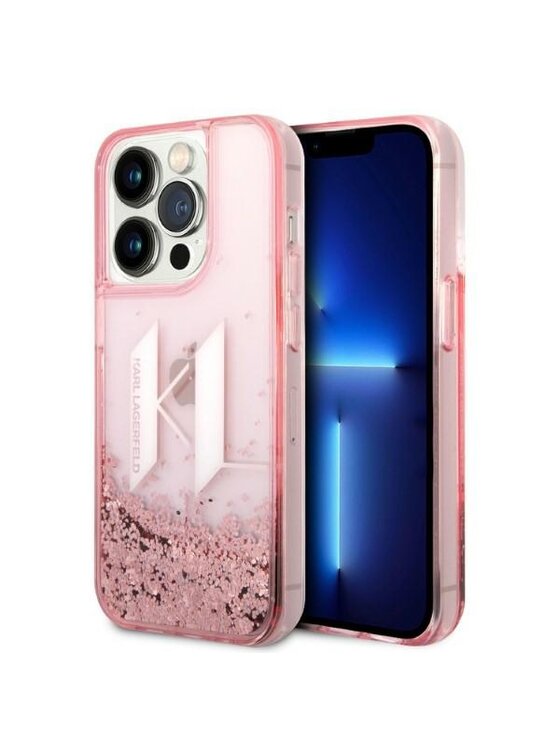 KARL LAGERFELD KARL LAGERFELD Etui na telefon Liquid Glitter Big KL Różowy