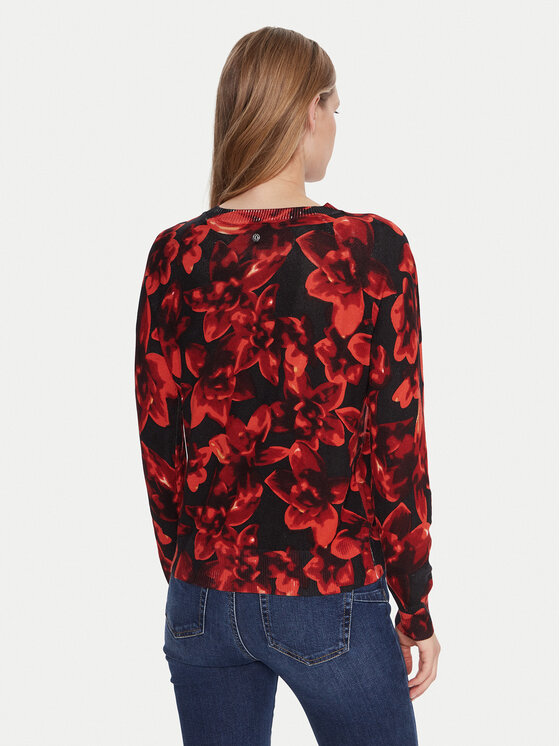 Desigual Desigual Pullover Lund 25WWJF16 Rot Regular Fit